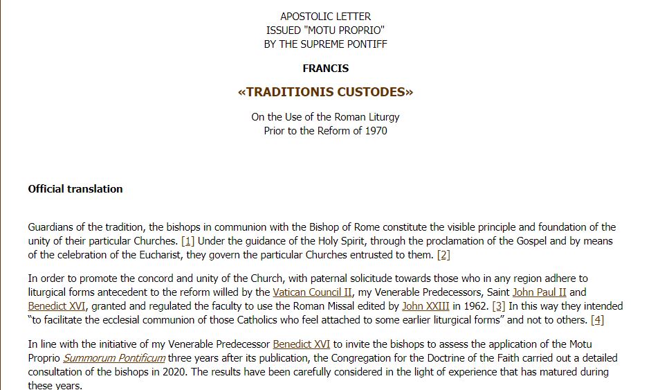 ZAKAZ BYCIA KATOLIKIEM- Franciszek likwiduje Mszę Św. w tradycyjnym rycie&nbsp;rzymskim