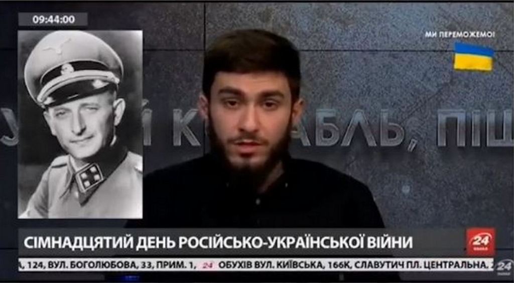 Ukraiński prezenter telewizyjny powołuje się na nazistę Adolfa Eichmanna&nbsp;!